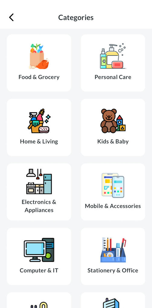 Browse categories